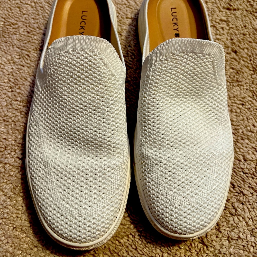 White knit - Lucky slide one